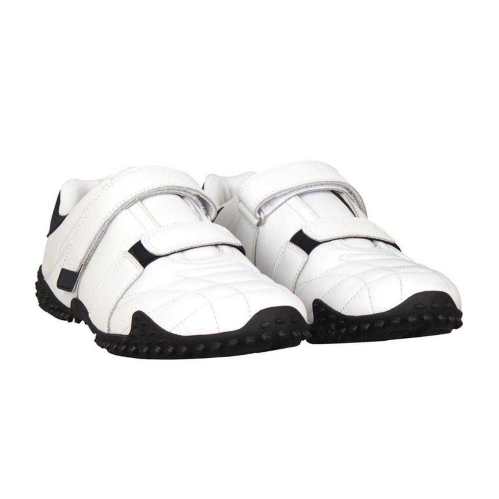 Lonsdale Childrens/Kids Fulham Leather Flat Sneakers / White/Navy